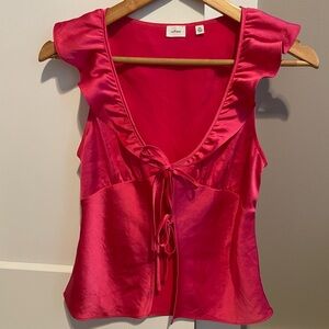 Aritzia Wilfred Tonka Satin Blouse